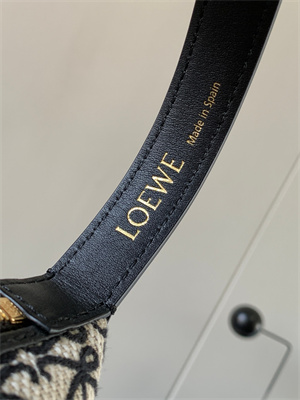 Loewe Cubi Bag In Anagram Jacquard and Calfskin