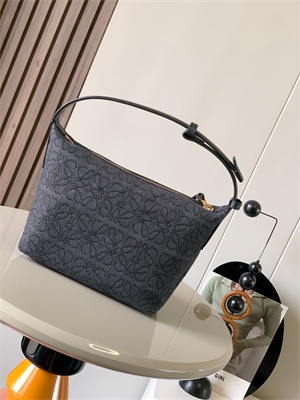 Loewe Cubi Bag In Anagram Jacquard and Calfskin