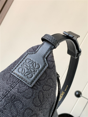 Loewe Cubi Bag In Anagram Jacquard and Calfskin