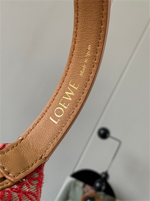 Loewe Cubi Bag In Anagram Jacquard and Calfskin