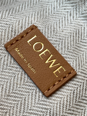 Loewe Cubi Bag In Anagram Jacquard and Calfskin