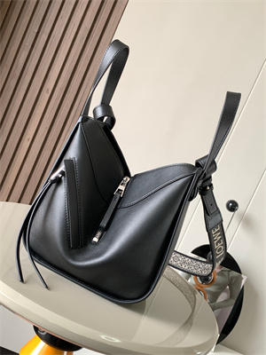 Loewe Compact Hammock bag in Classic calfskin With Jacquard Strap