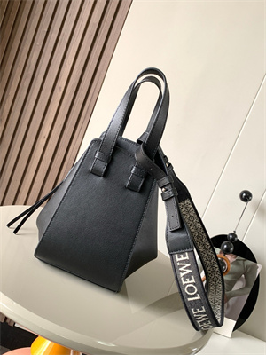 Loewe Compact Hammock bag in Classic calfskin With Jacquard Strap