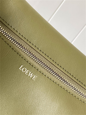 Loewe Puzzle Fold Wash Bag In Shinny Calfskin