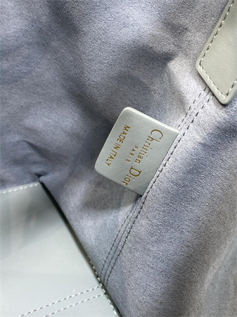 CD MEDIUM TOUJOURS BAG Macrocannage Calfskin Stone Grey