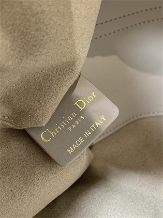 CD Small TOUJOURS BAG Macrocannage Calfskin Beige