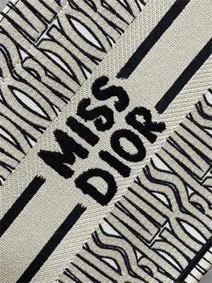 CD Miss Dior Small Book Tote Allover Emb Green