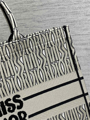 CD Miss Dior Large Book Tote Allover Emb Green