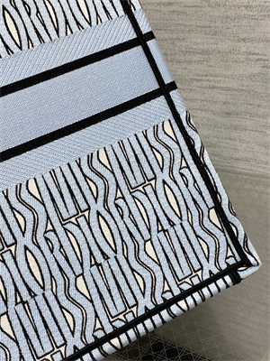 CD Miss Dior Large Book Tote Allover Emb Pale Blue