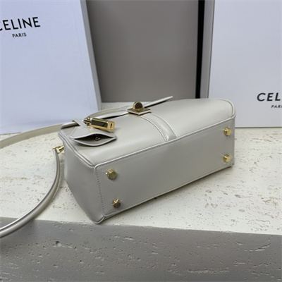 Celine Small 16 Bag In Satined Calfskin Grey