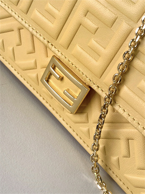 Fen.di WOC Baguette Nappa Leather Yellow