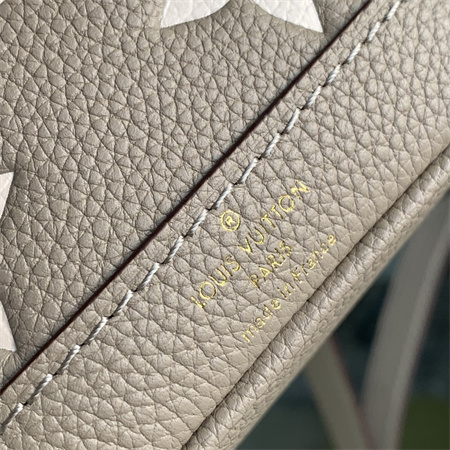 L.V Nano  Noé Bag Monogram Empreinte Tourterelle Gray/Cream M46291