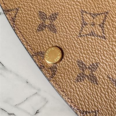 L.V Emilie Wallet Monogram Reverse Canvas M82157