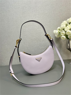 Prada Arqué leather shoulder bag Lilac Color 1BC194