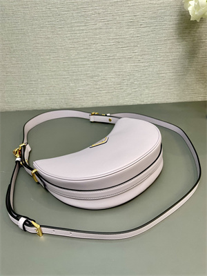 Prada Arqué leather shoulder bag Lilac Color 1BC194