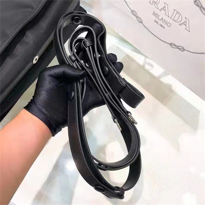 Prada Re-Nylon Messager Bag Black 1BC208