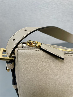 Prada Aimée large leather shoulder bag Travertine Color 1BC228