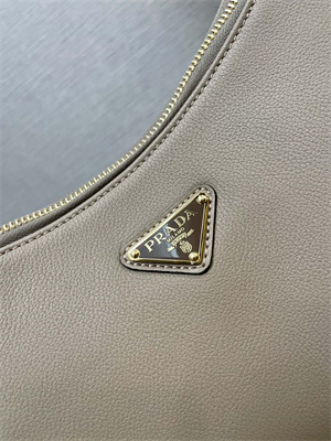 Prada Aimée large leather shoulder bag Travertine Color 1BC228