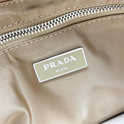Prada Medium Re-Nylon Padded Tote Bag Beige 1BG380