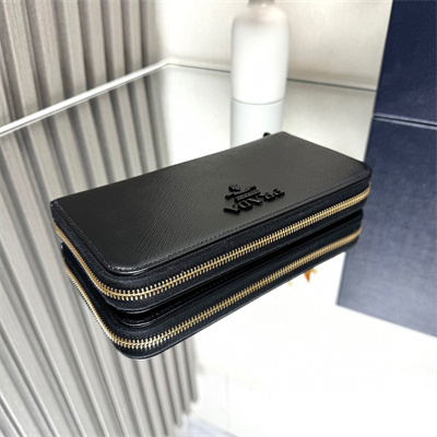 Prada Large Saffiano Leather Wallet Black 1ML506