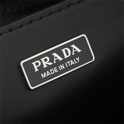 Prada Re-Nylon and Saffiano leather shoulder bag Black 2VH172