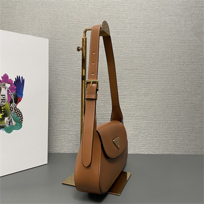 Prada Small leather shoulder bag Caramel 1BD358