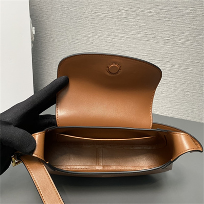 Prada Small leather shoulder bag Caramel 1BD358