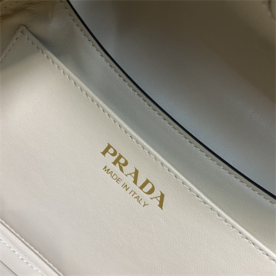 Prada Small leather shoulder bag Travertine 1BD358