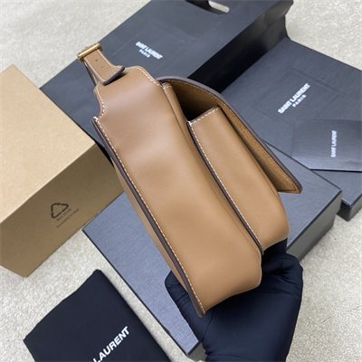 Y.S.L Niki BESACE In Leather Brick