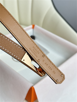Hermes Kelly 18 Belt Epsom Leather Rose Gold Hardware Gold