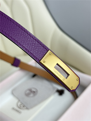 Hermes Kelly 18 Belt Epsom Leather Gold Hardware Purple