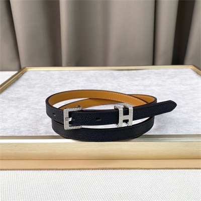 Hermes Pop H Guillochee 15 belt 15MM Cowhide Black