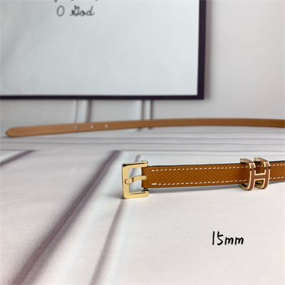 Hermes Pop H 15 belt Empsom Leather Brown