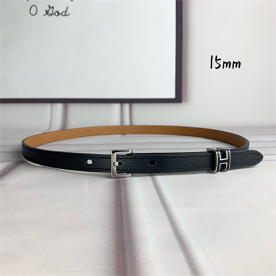 Hermes Pop H 15 belt Empsom Leather Black/Brown