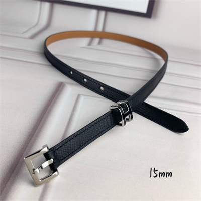 Hermes Pop H 15 belt Empsom Leather Black/Brown
