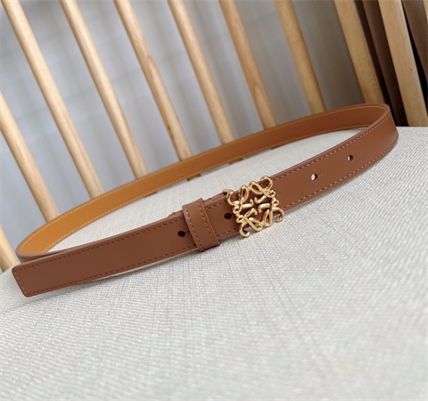 Loewe Belt In Smooth Calfskin 20MM Gold Hardware Brown