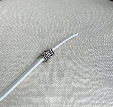 Loewe Belt In Calfskin 10MM Silver Hardware White