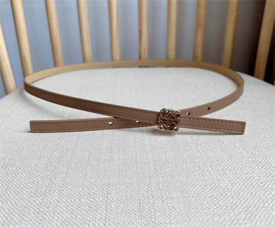 Loewe Belt In Calfskin 10MM Gold Hardware Brown