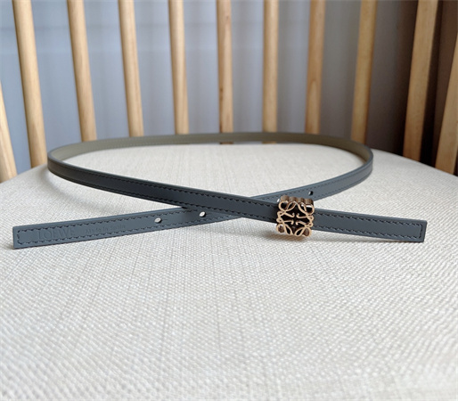 Loewe Belt In Calfskin 10MM Gold Hardware Blue