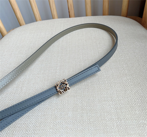 Loewe Belt In Calfskin 10MM Gold Hardware Blue