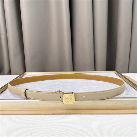 Loewe Belt In Calfskin 20MM Gold Hardware Beige