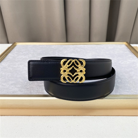 Loewe Belt In Calfskin 30MM Gold Hardware Black
