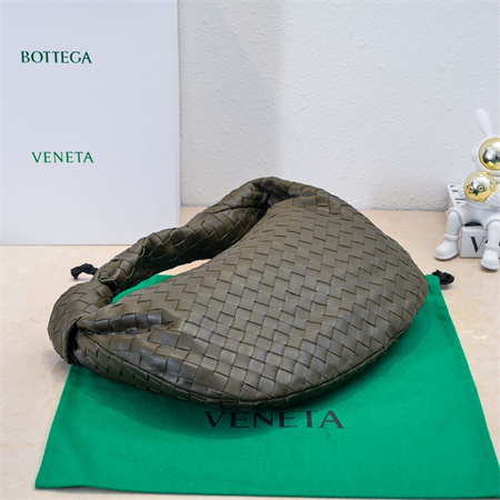 BV Small Jodie In Lambskin Leather Kaki Color