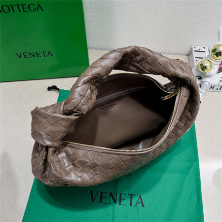 BV Small Jodie In Lambskin Leather Taupe Grey Color