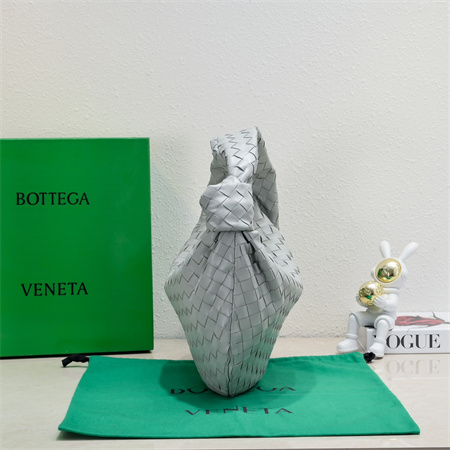 BV Small Jodie In Lambskin Leather Agate Grey Color