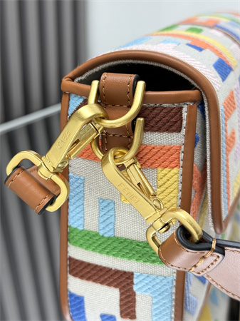 Fen.di Baguette Multicolor FF Canvas Bag