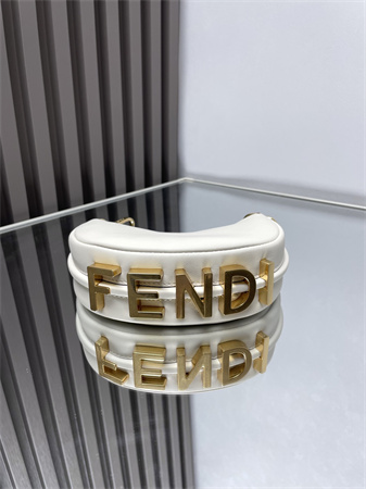 Fendigraphy Nano Leather Bag White