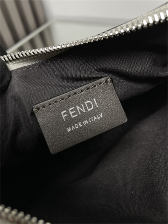 Fendigraphy Mini Leather Bag Silver/Silver