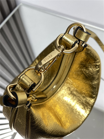 Fendigraphy Mini Leather Bag Gold