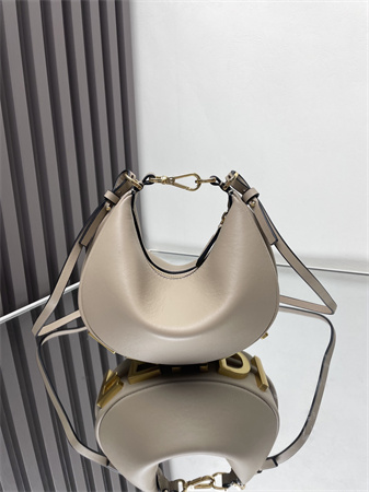 Fendigraphy Mini Leather Bag Dove Grey